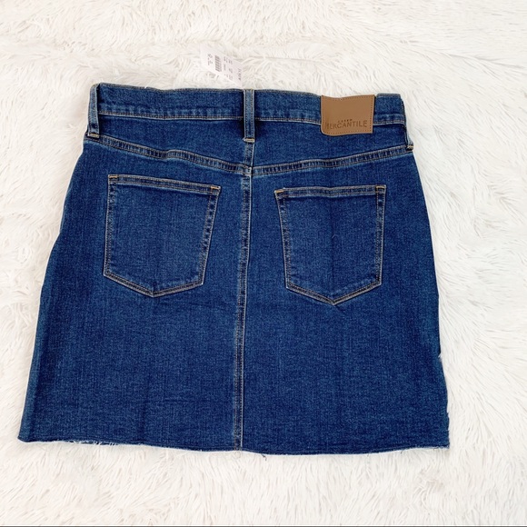 J Crew Raw edge embroidered denim jean mini skirt - Picture 4 of 6